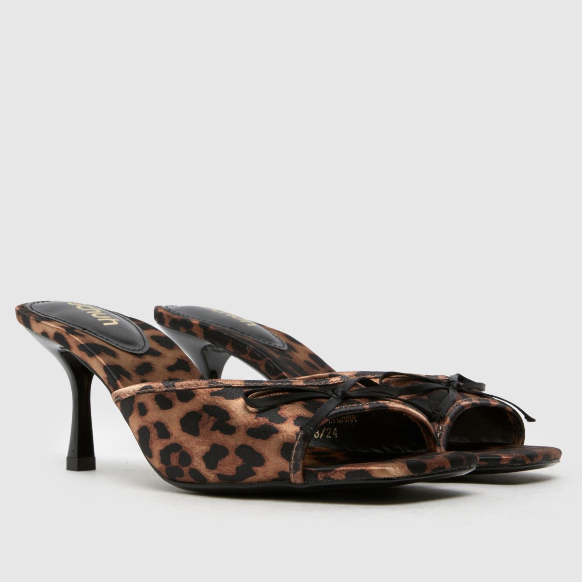 Schuh Selena Mule High Heels i beige och brunt