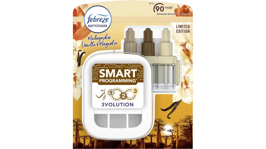 Febreze Lufterfrischer 3Volution Duftstecker Starterkit Madagaskar Vanille 20 ml
