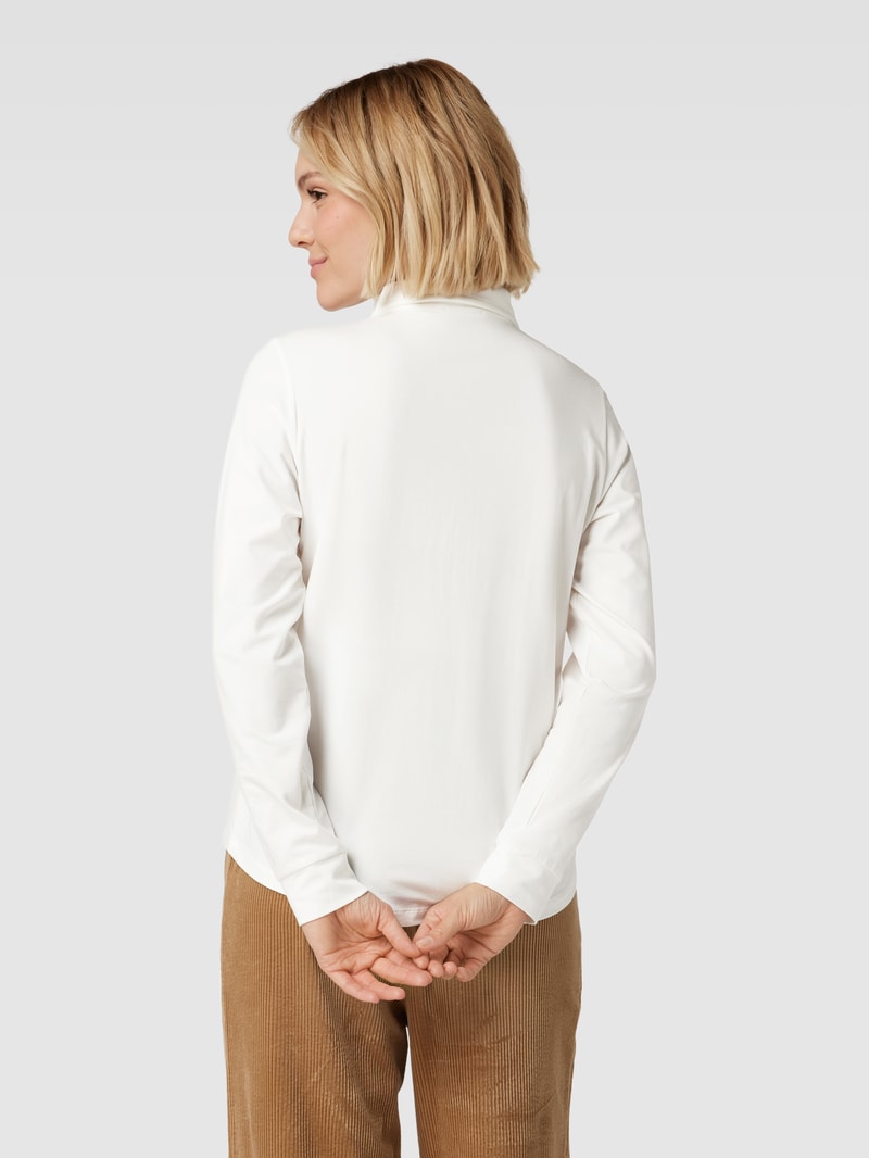Hemdbluse mit Allover-Muster in offwhite