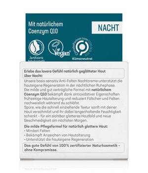 lavera Basis sensitiv Anti-Falten Q10 Nachtcreme-50 ml