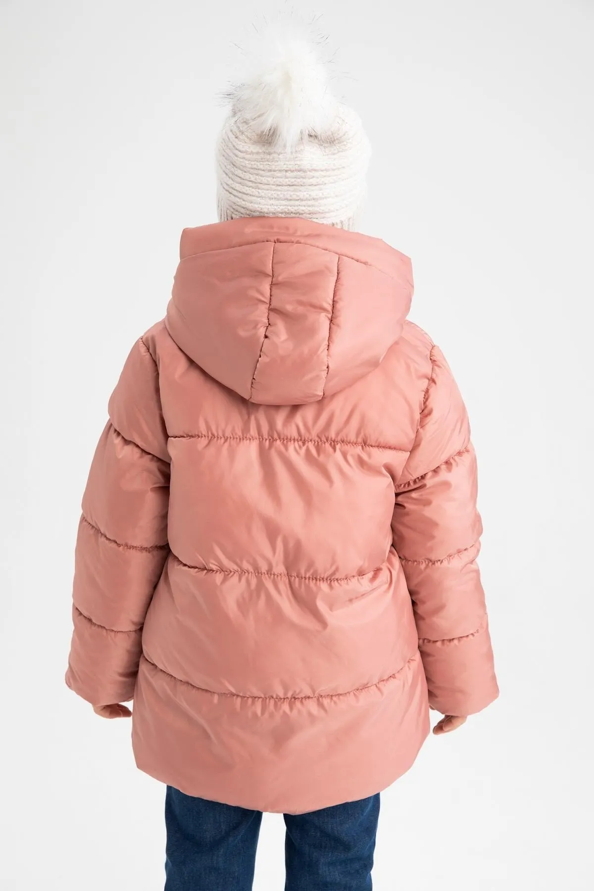 DeFacto  Mädchen-Puffermantel mit Fleece-Futter und Kapuze