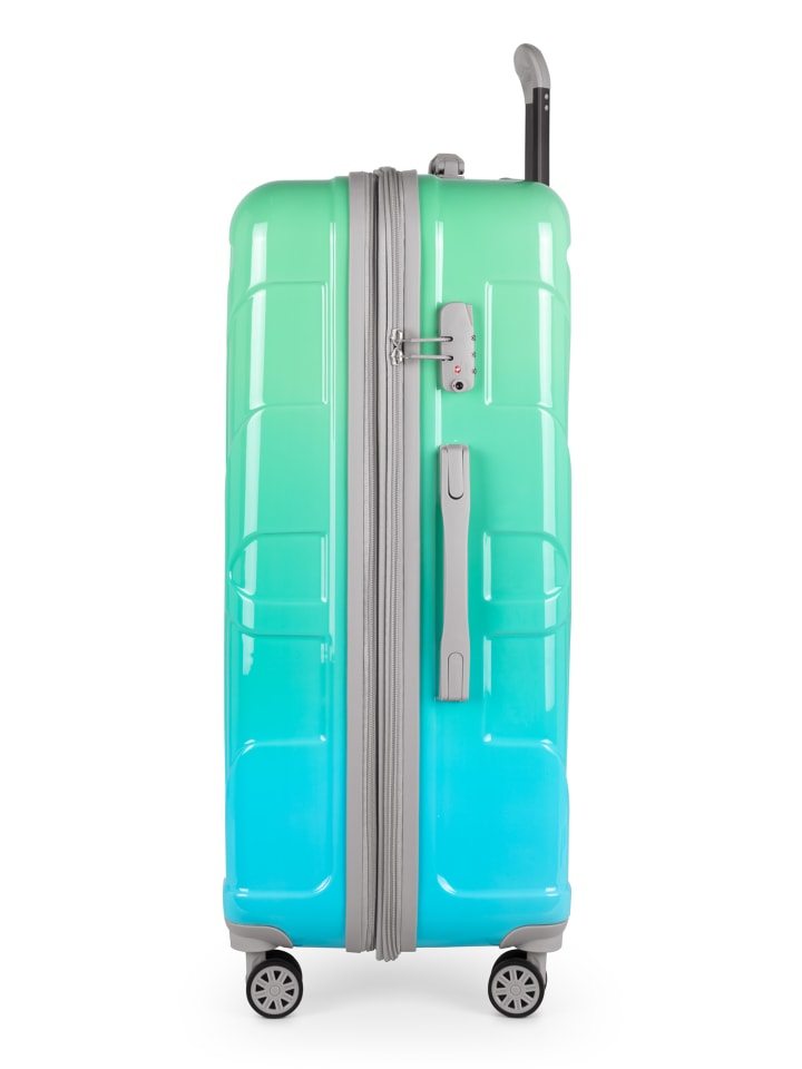 suitline Großer Reisekoffer erweiterbar XL Koffer 4 Rollen TSA 110 L in Northern Lights günstig kaufen L