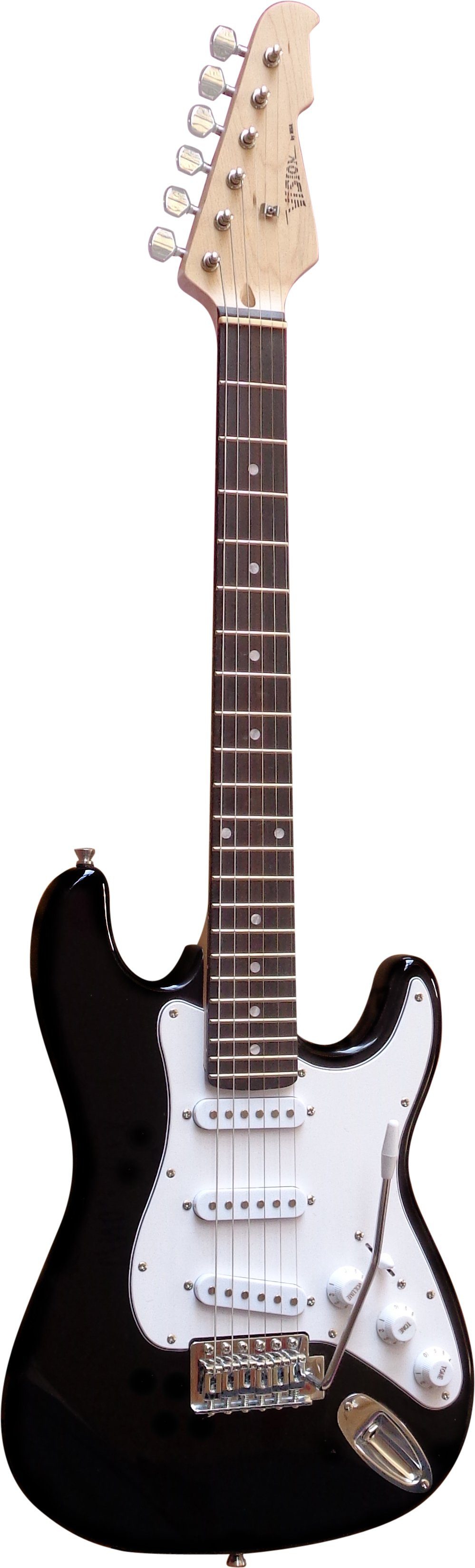 MSA E-Gitarre 3/4 Junior Gitarre im 20 Watt Set, Set mit Tasche, Band, 3xPleks, Kabel