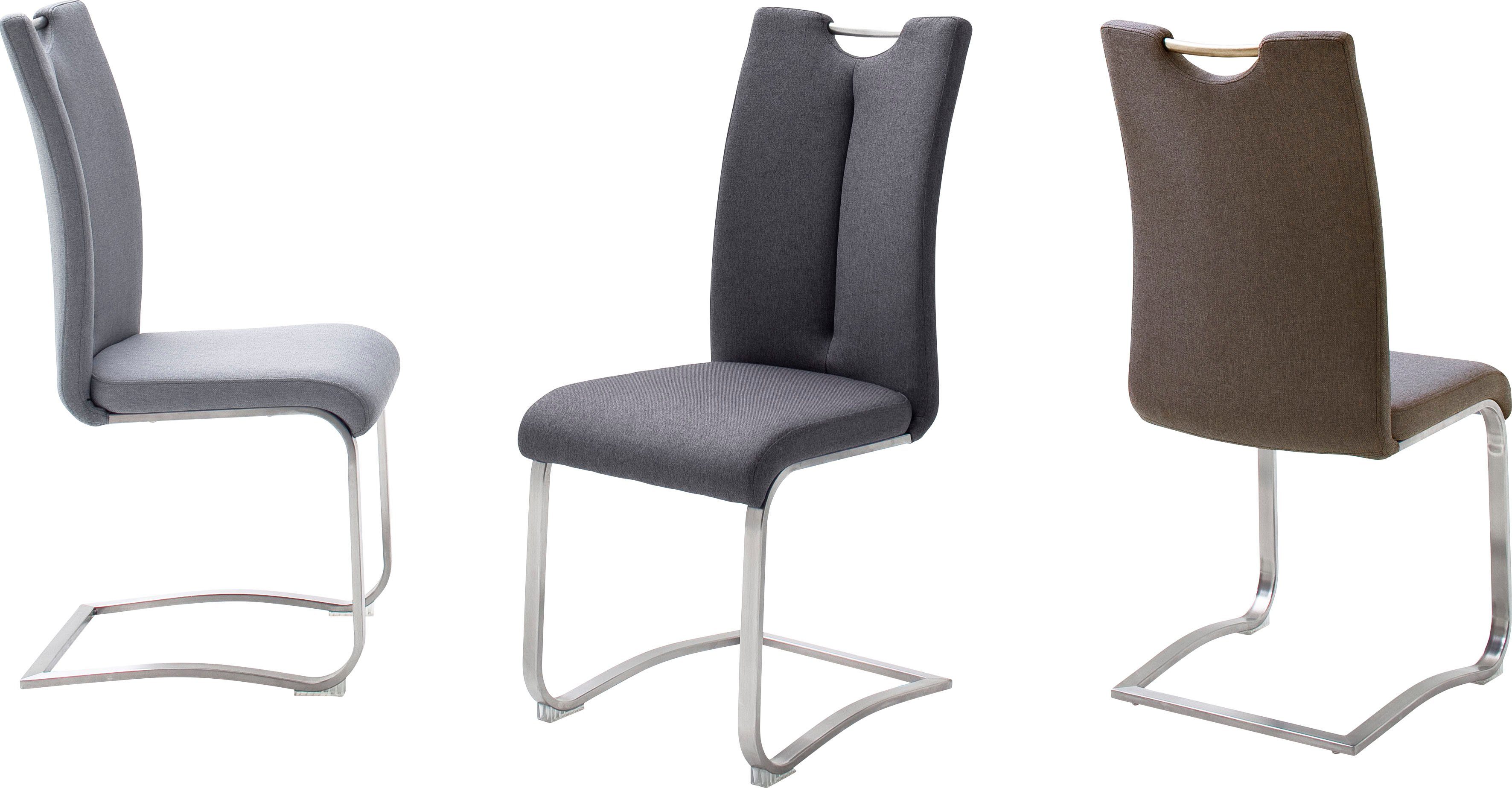 MCA furniture Freischwinger Artos XL (Set, 2 St), 2-er Set, Stuhl mit Griffloch, belastbarkeit bis 140 kg