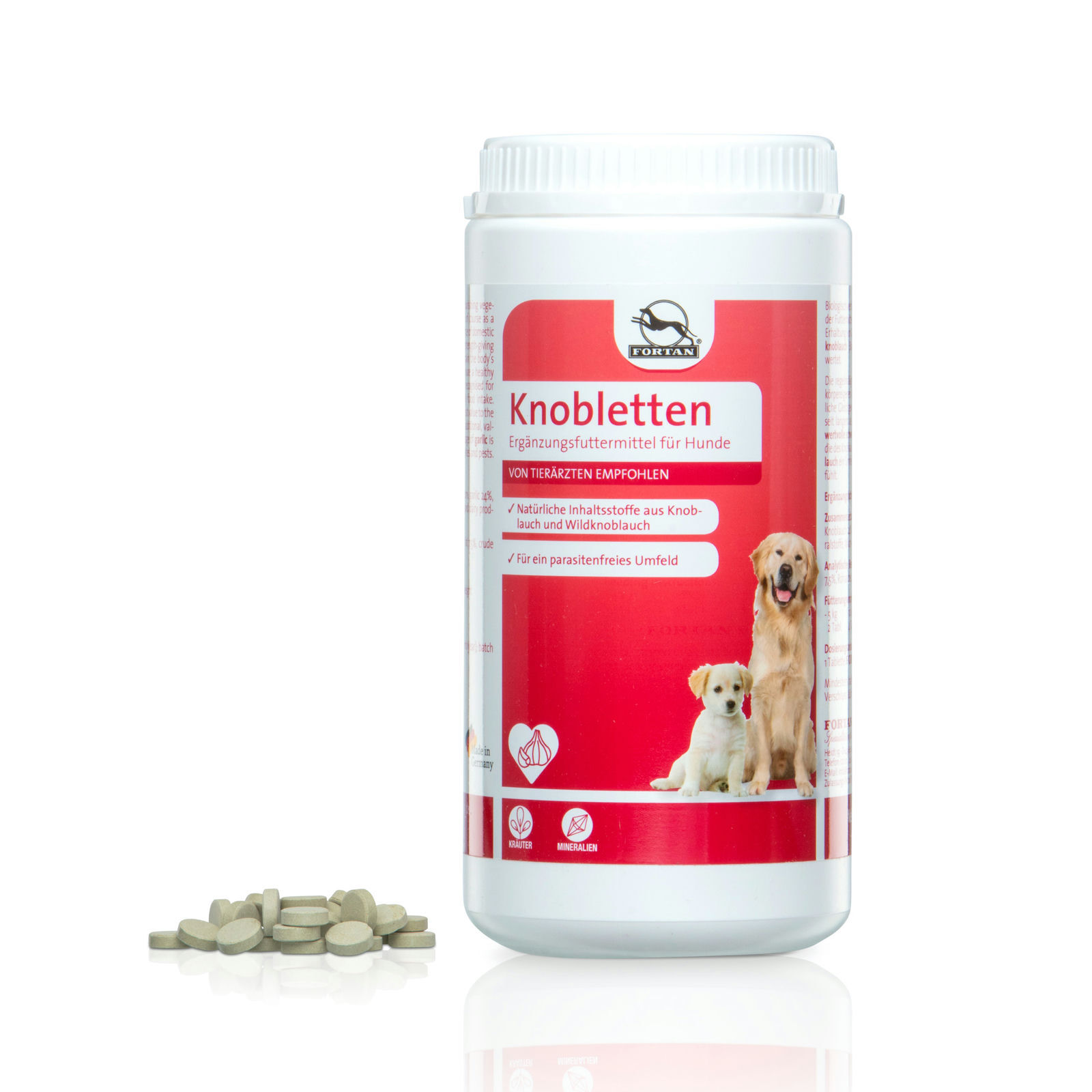 Fortan Ergänzungsfutter & Aufzucht Fortan Knobletten Tabletten mit Knoblauch und Bärlauch 1 kg