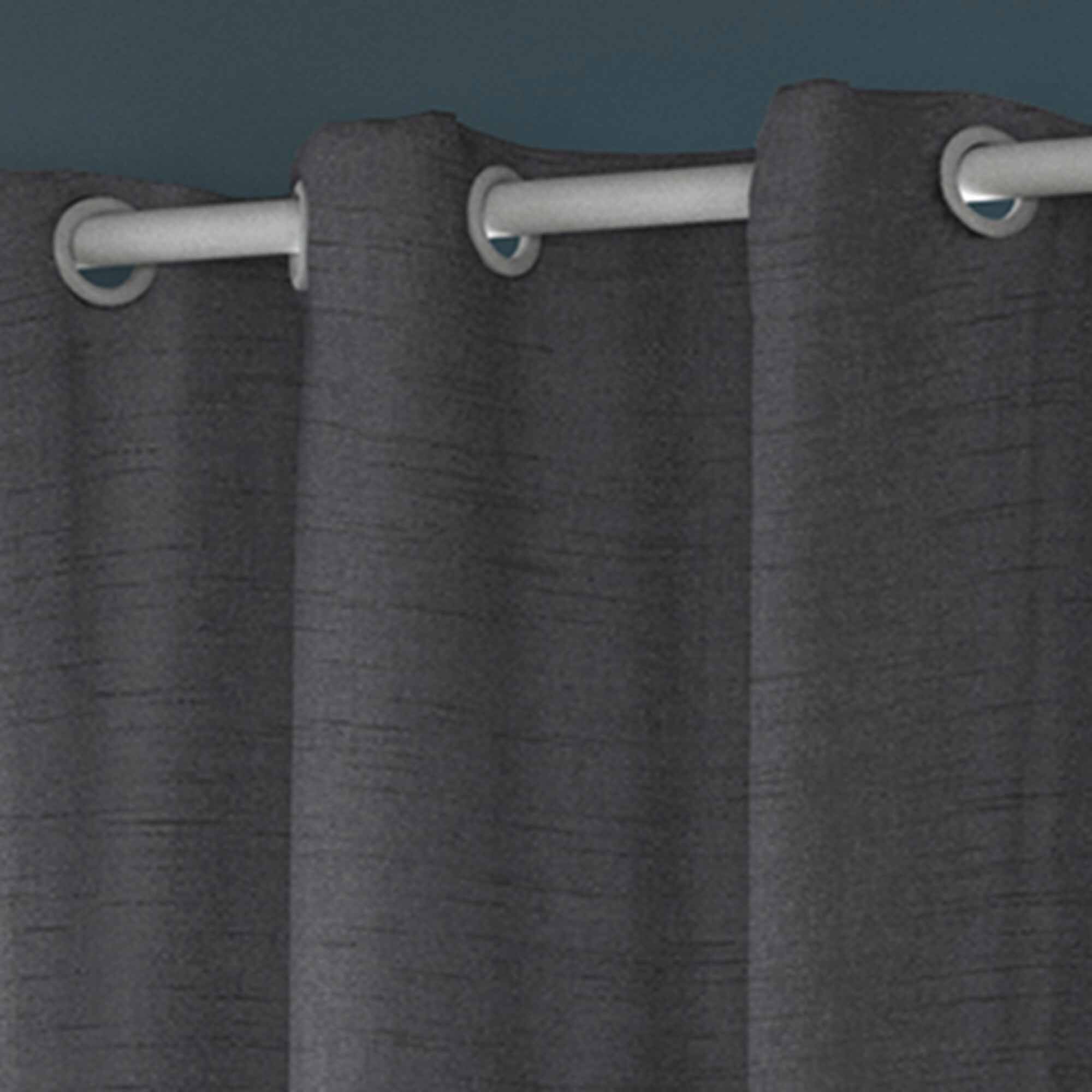 Rideau uni style shantung
