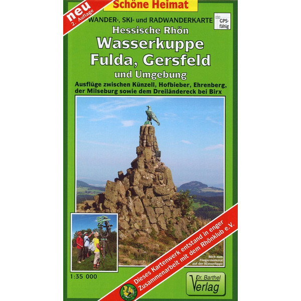 Wasserkuppe, Fulda, Gersfeld und Umgebung 1 35 000 - Wanderkarte