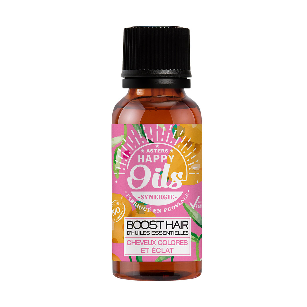 Happy Oils Boosthair cheveux colorés 15 ml Huiles essentielles