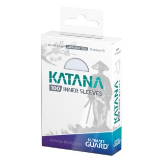 Ultimate Guard - Katana Inner Sleeves Japanese Size Transparent (100)