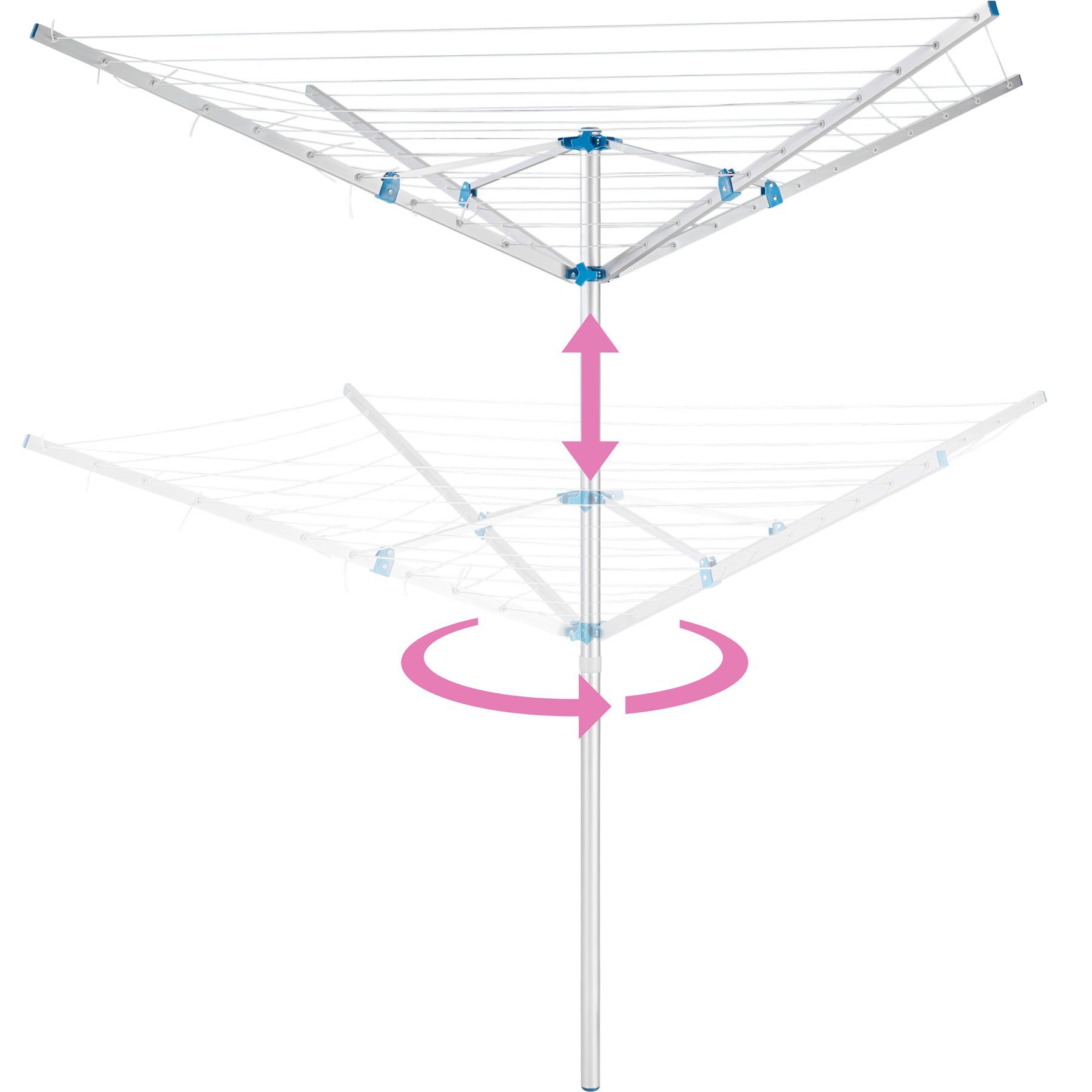 tectake Wäschespinne Wäschespinne