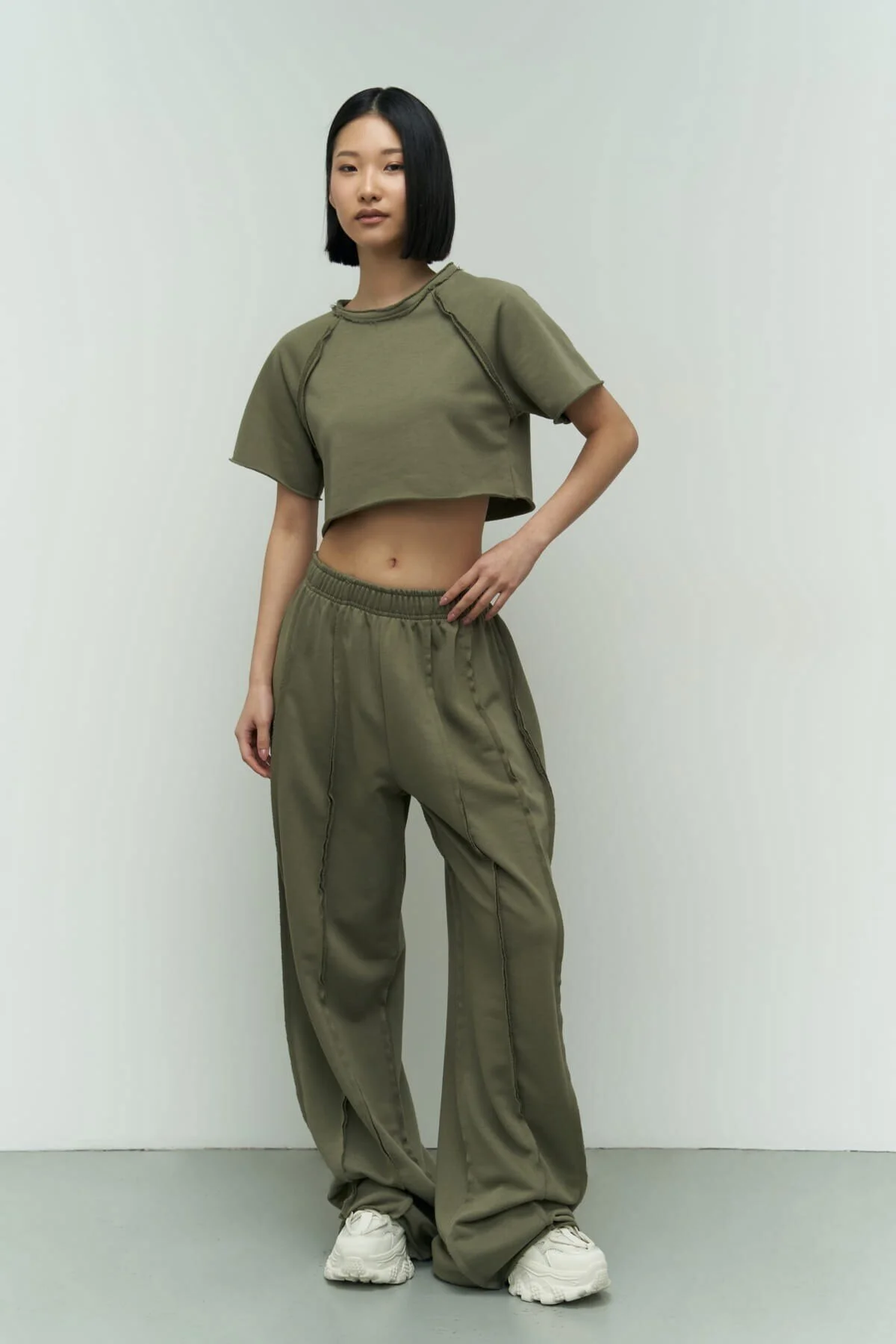 MAİ COLLECTİON  Trainingsanzug - Khaki - Regular Fit