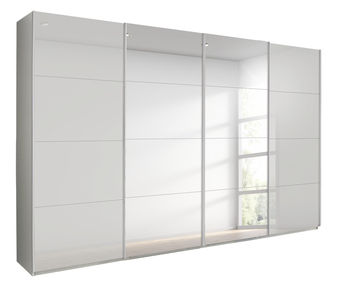 Rauch Schwebetürenschrank Beluga-Extra Seidengrau