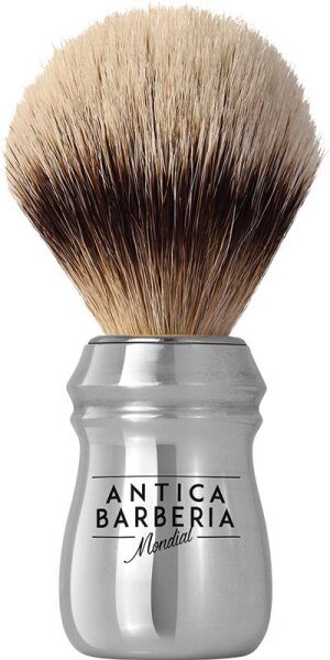 Mondial Antica Barberia Super Badger Silberspitz Glänzend Rasierpinsel
