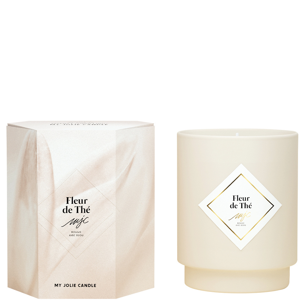 my jolie candle Bougie collier or fleur de thé Bougie