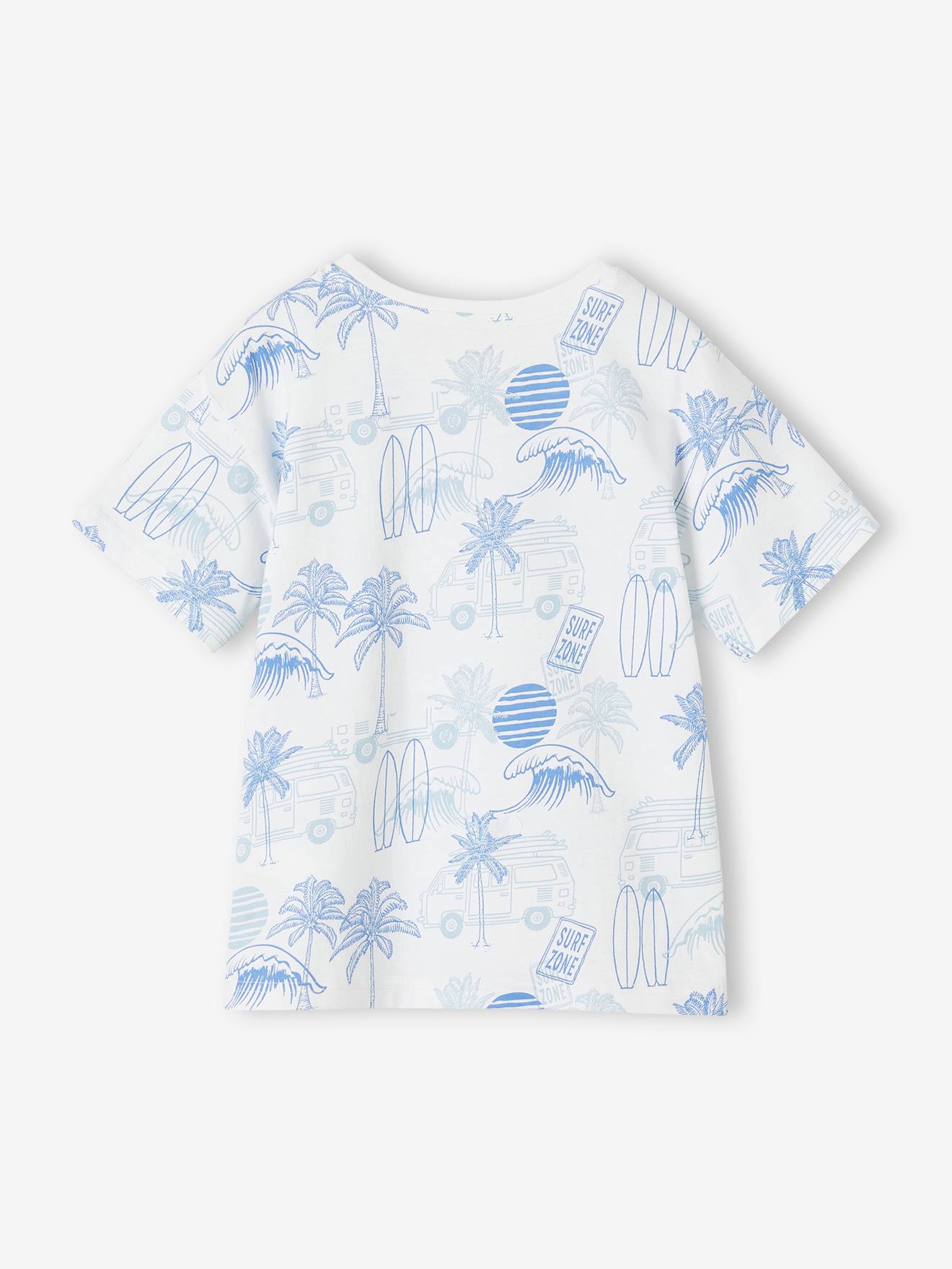 Vertbaudet Jungen T-Shirt mit Recycling-Baumwolle - schieferblau