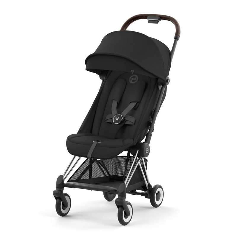 Poussette compacte Coya sepia black châssis chrome brown Cybex