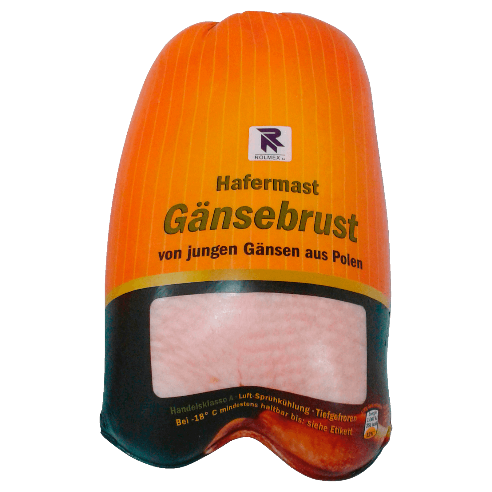 Hafermast Polnische Gänsebrust mit Knochen HKL A tiefgefroren ca. 750-1300g