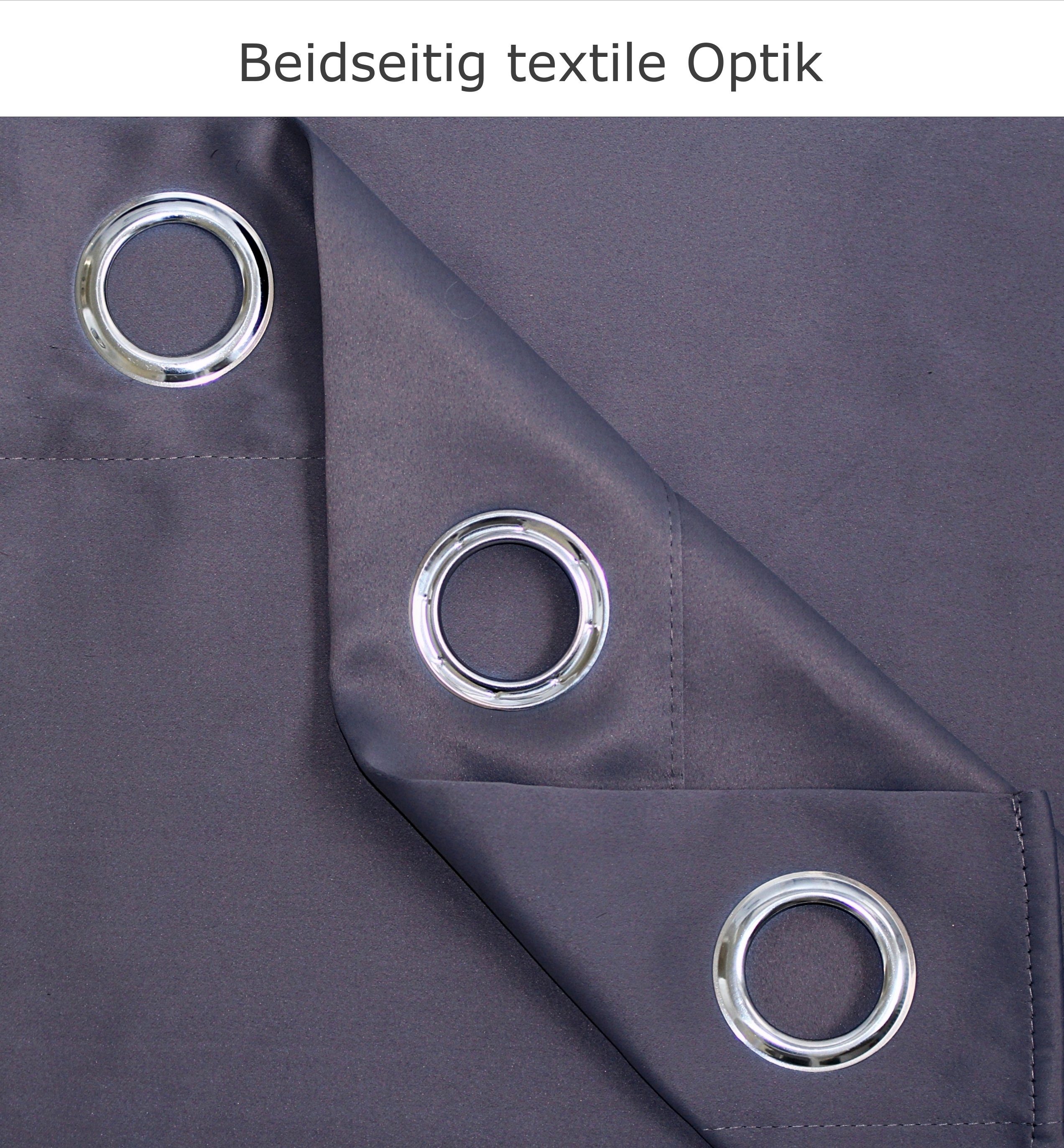 Türvorhang mit Stange weiß 70-120 cm Thermo Vorhang ohne Bohren, blickdicht, tinycurtains, Ösen, verdunkelnd, Polyester, grau Nebula, Türgardine mit Klemmstange Raumtrenner Vorhang Tür