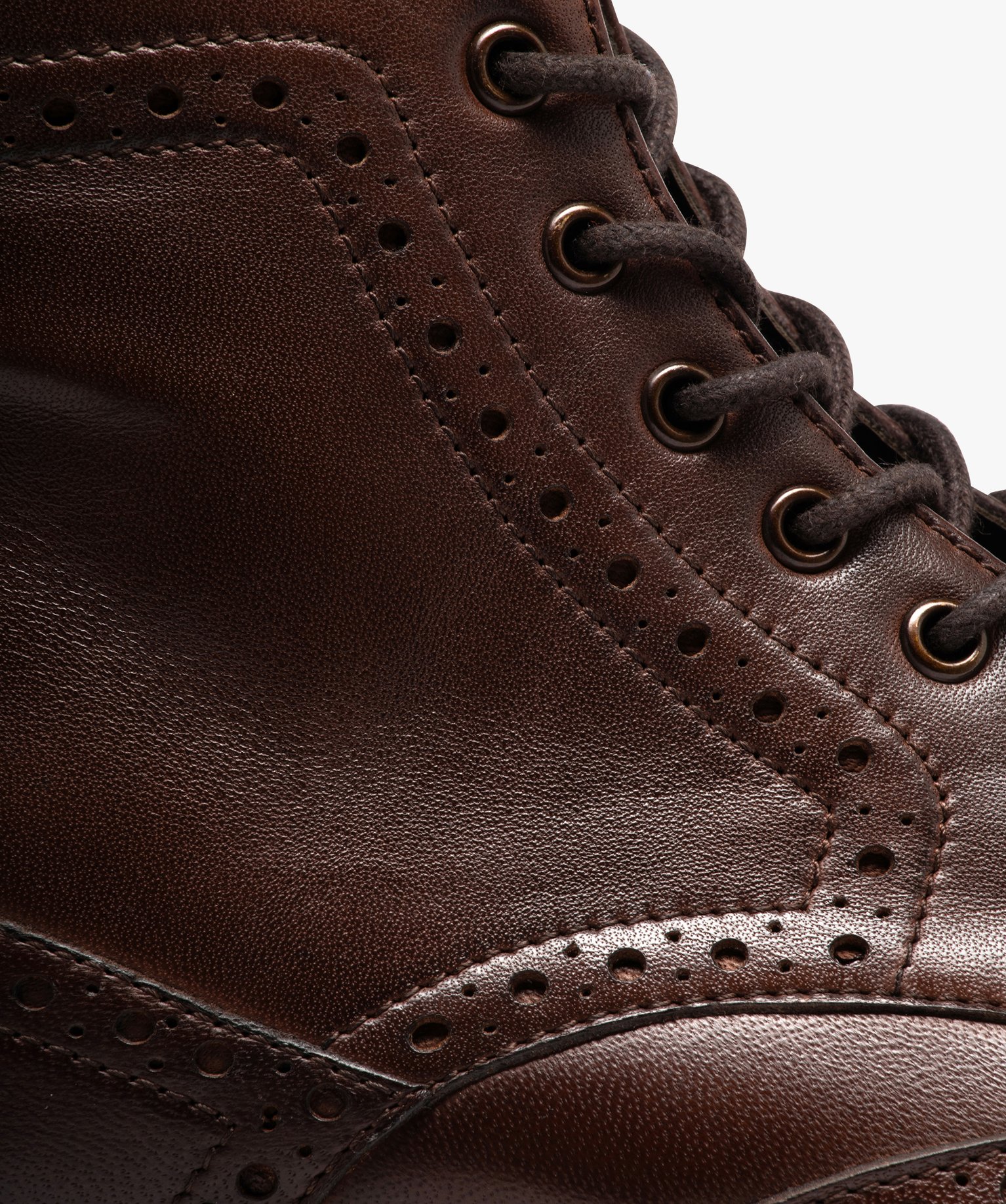 Boots homme dessus en cuir uni à bout fleuri - Taneo marron | GEMO