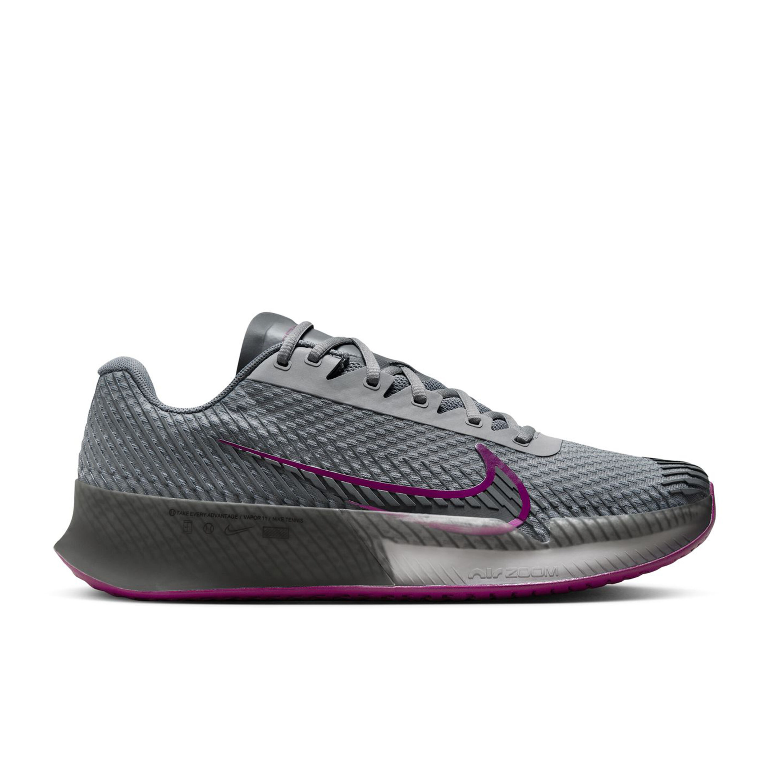 Air Zoom Vapor 11 Allcourtschuh Herren - Hellgrau, Berry