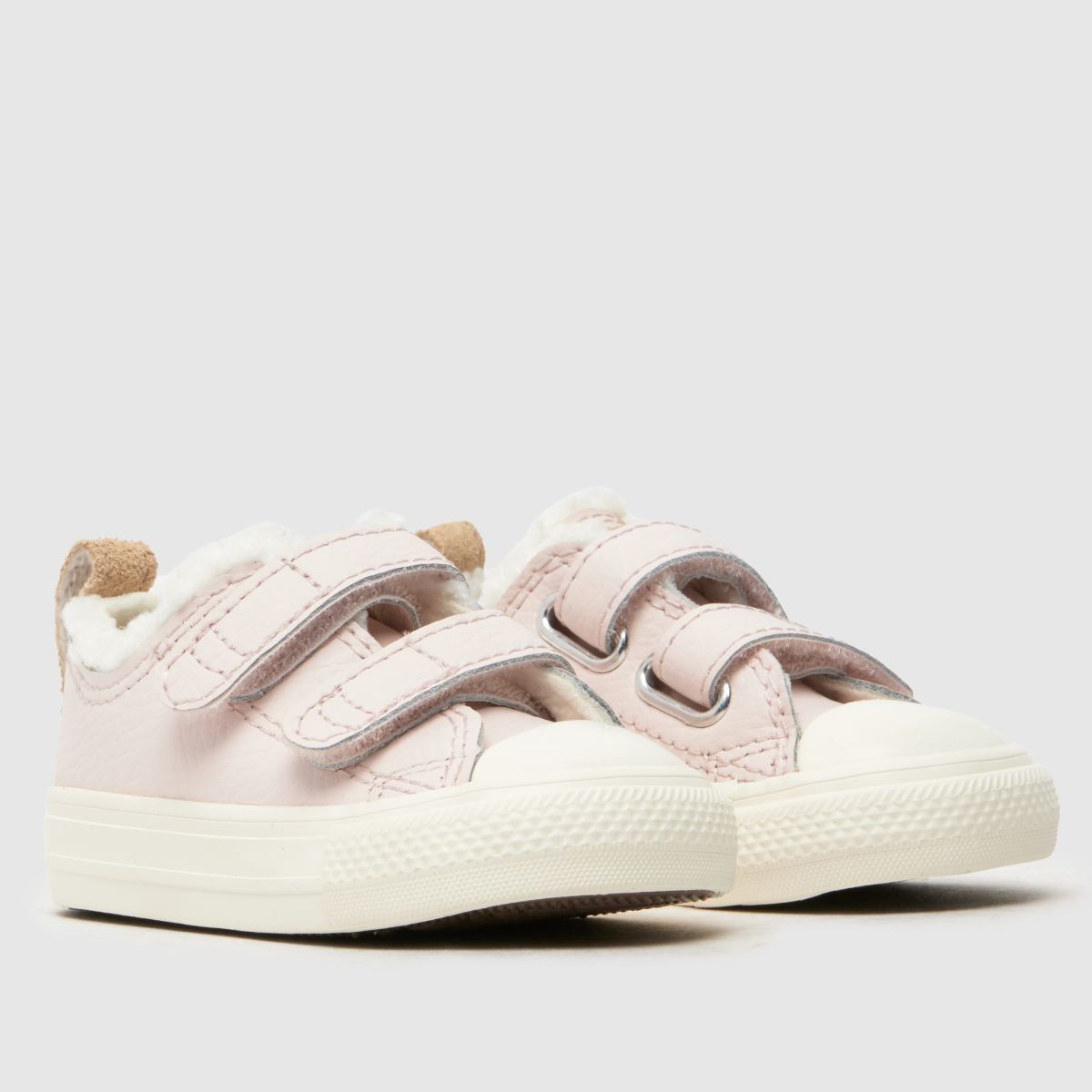 Converse ljusrosa all star lo sherpa 2v flickor småbarnssneakers