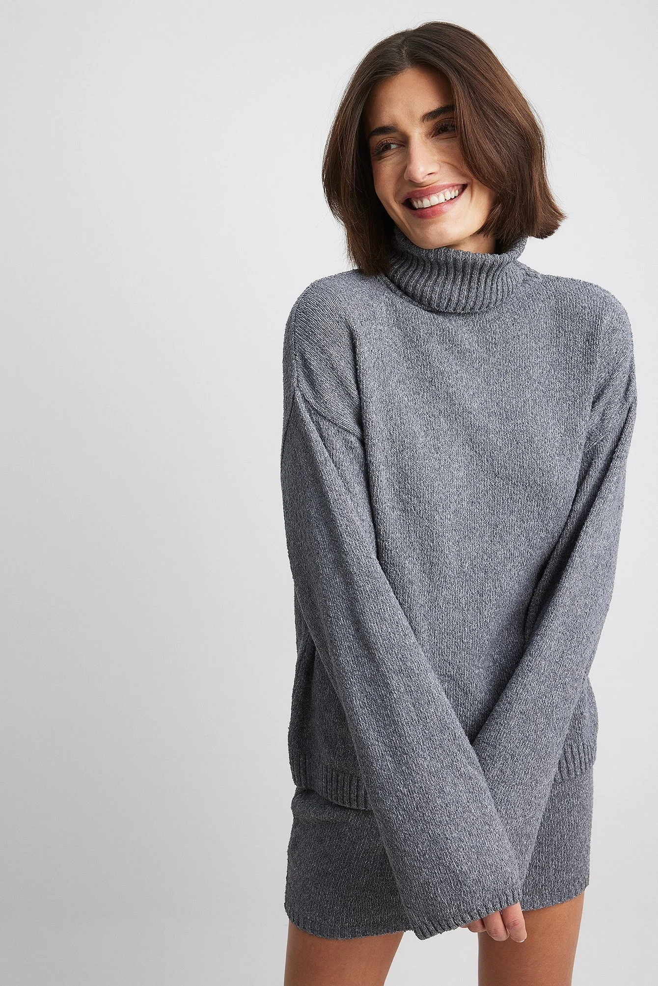 Strickpullover mit Polokragen