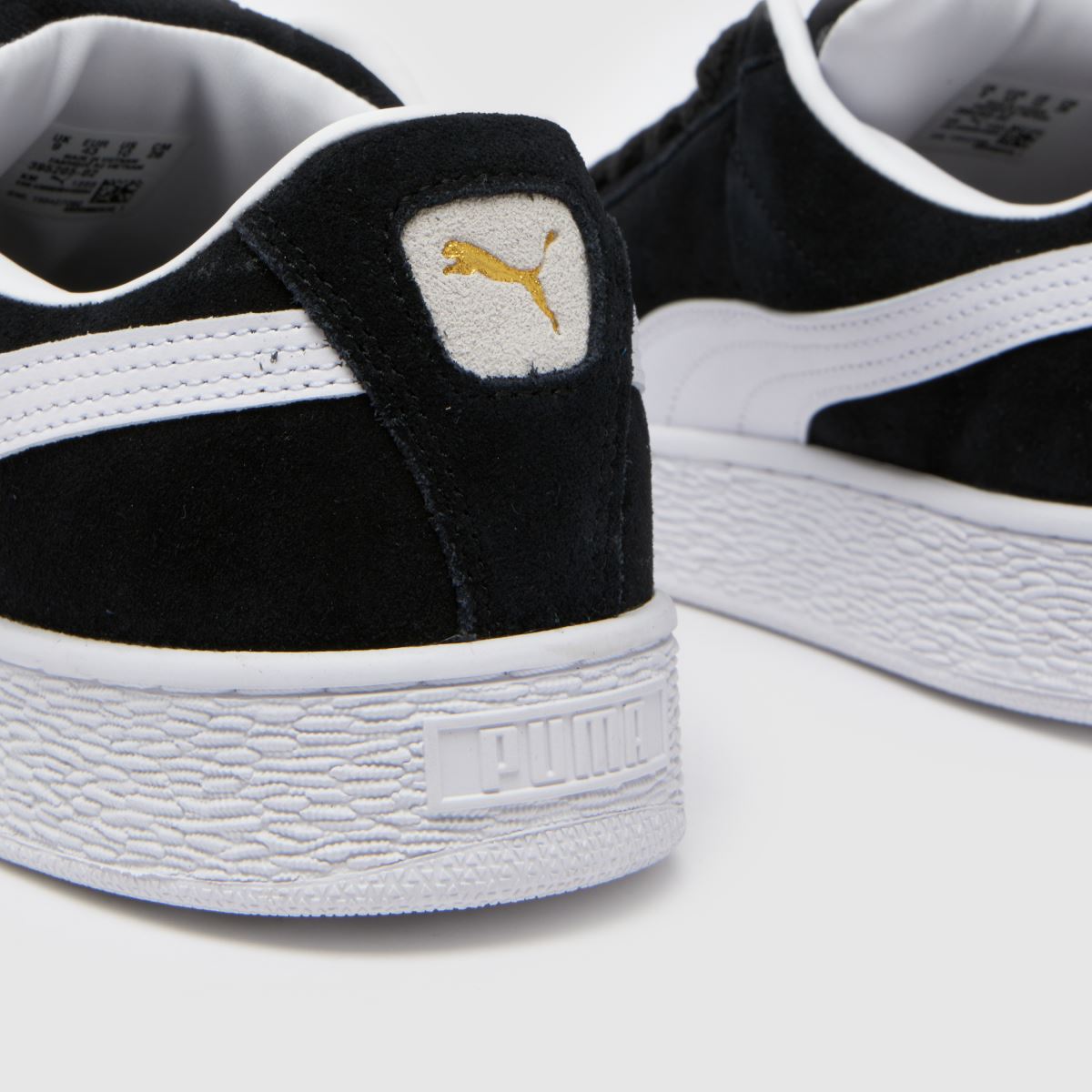 PUMA mocka XL-sneakers i svart och vitt