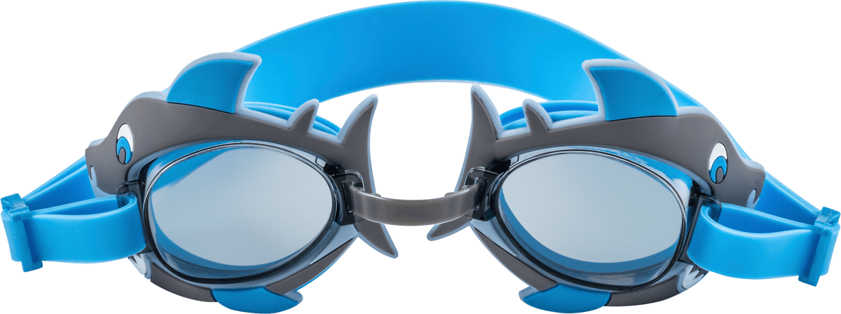 Schwimmbrille Kids mit Hai-Detail, 1 St