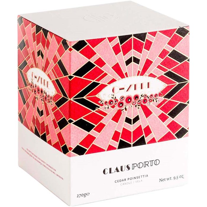 Chypre Cedar Poinsettia Candle