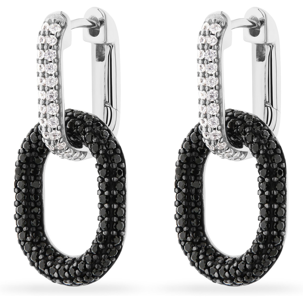 Jette Créoles 925 Argent Boucles d'oreilles