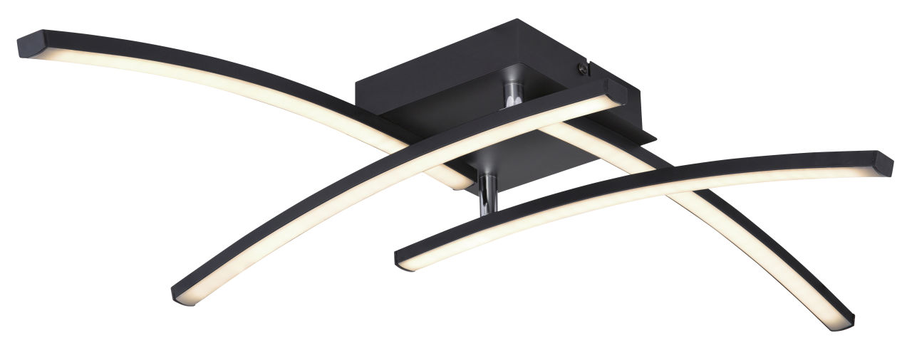 Globo Lighting - TANSY I - Deckenleuchte Metall schwarz matt, LED
