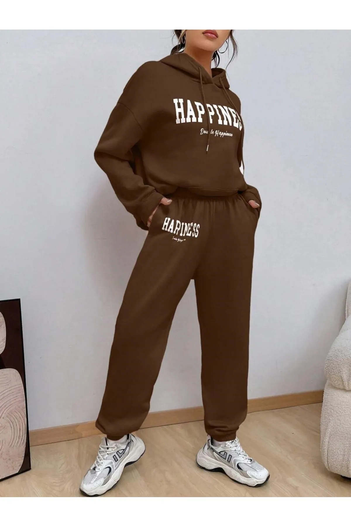 MOONBULL  Sport-Sweatsuit Set - Braun - Regular Fit