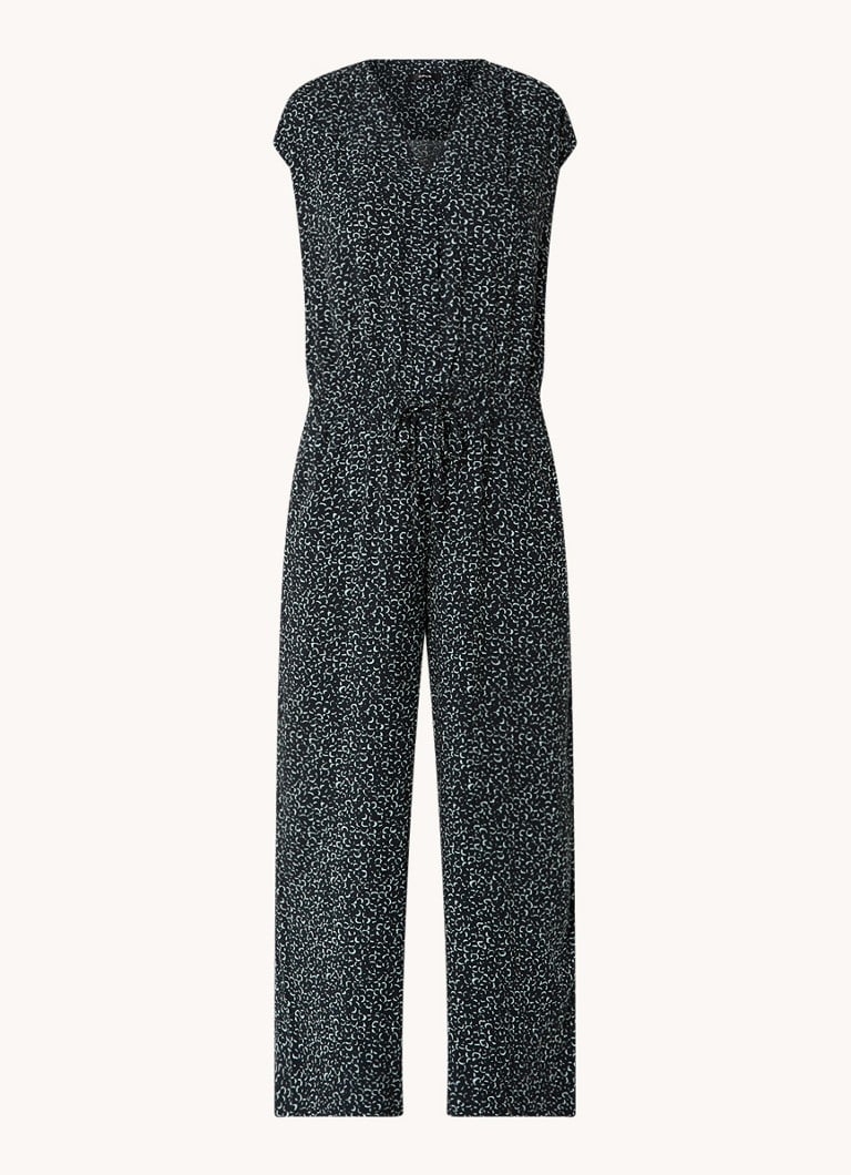 OPUS Moneli loose fit jumpsuit with side pockets and print