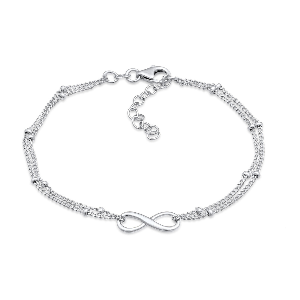 Elli Elli Bracelet Femme symbole d'infini Basique en argent sterling 925 Bracelet