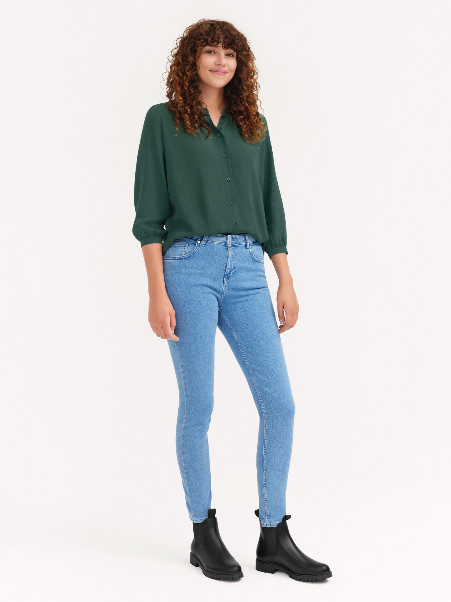 Boho Bluse - vert