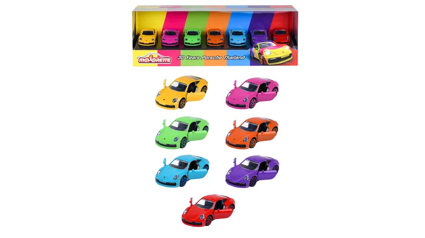 Majorette - 30 Years Porsche Thai 7 Pieces Giftpack