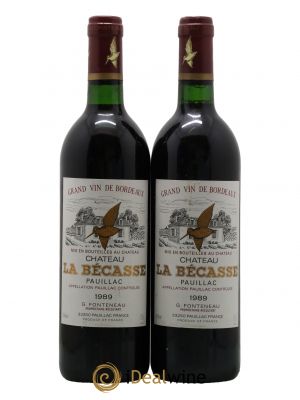 Château la Bécasse  1989 - Lot de 2 Bouteilles