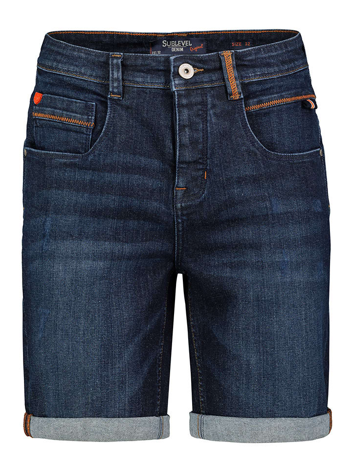 Sublevel Jeans-Bermudas in Dunkelblau günstig kaufen