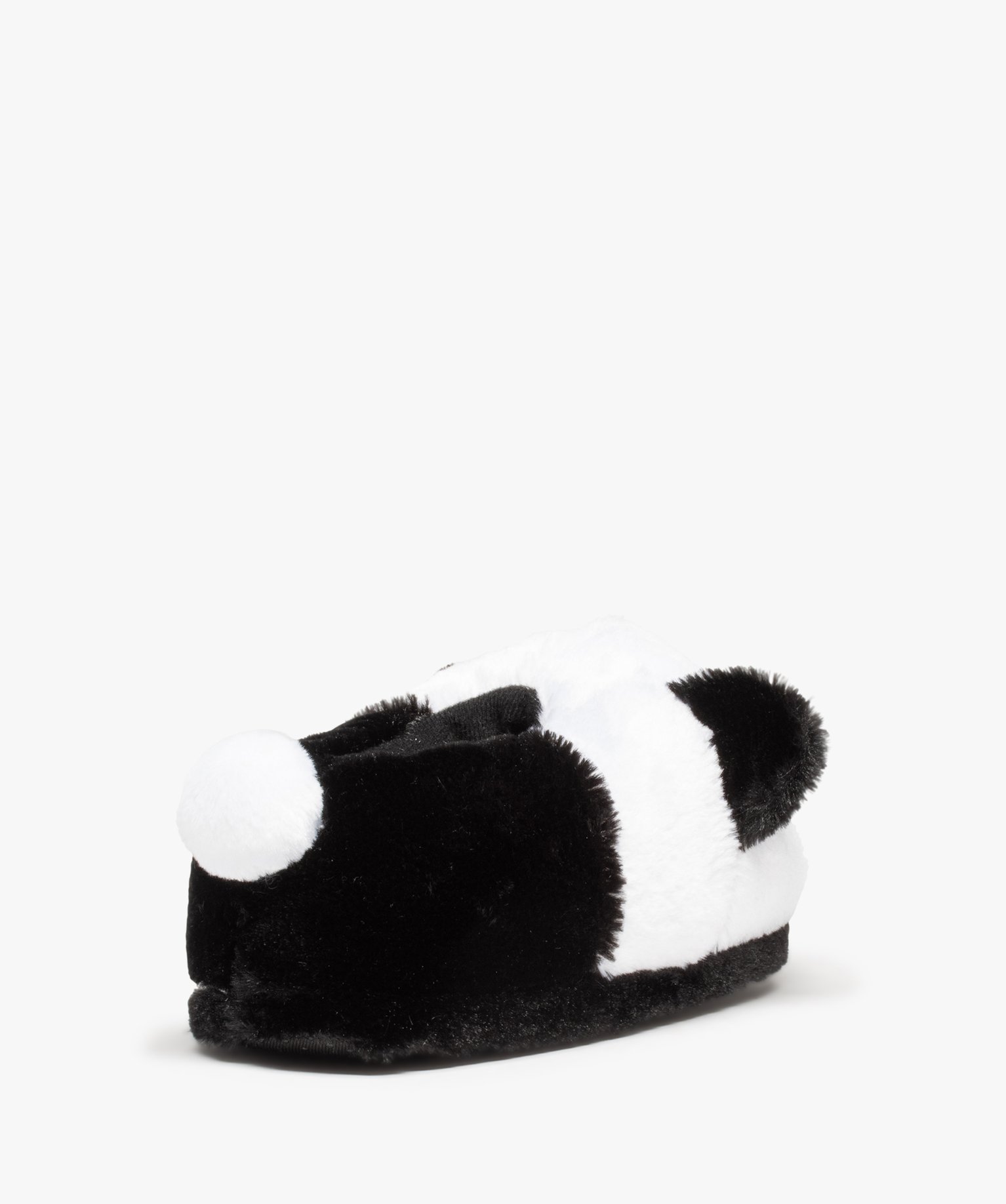 Chaussons fille 3D panda avec oreilles en relief blanc | GEMO