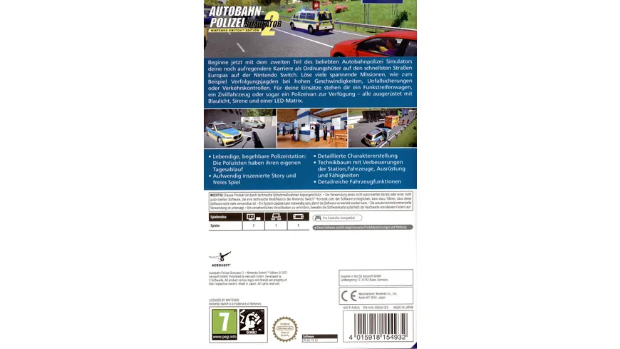 Autobahn-Polizei Simulator 2 - Switch Edition