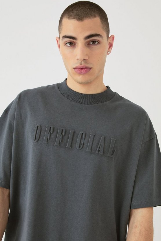 Oversize T-Shirt mit Official-Print