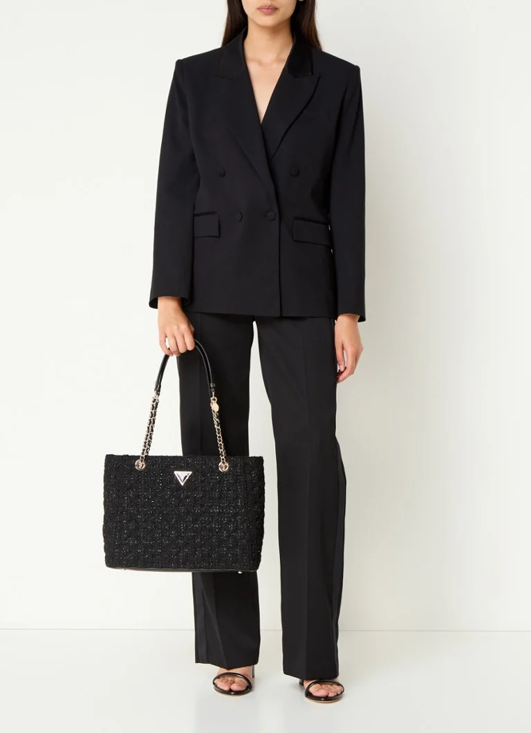 GUESS Giully Suuri tweed-olkalaukku