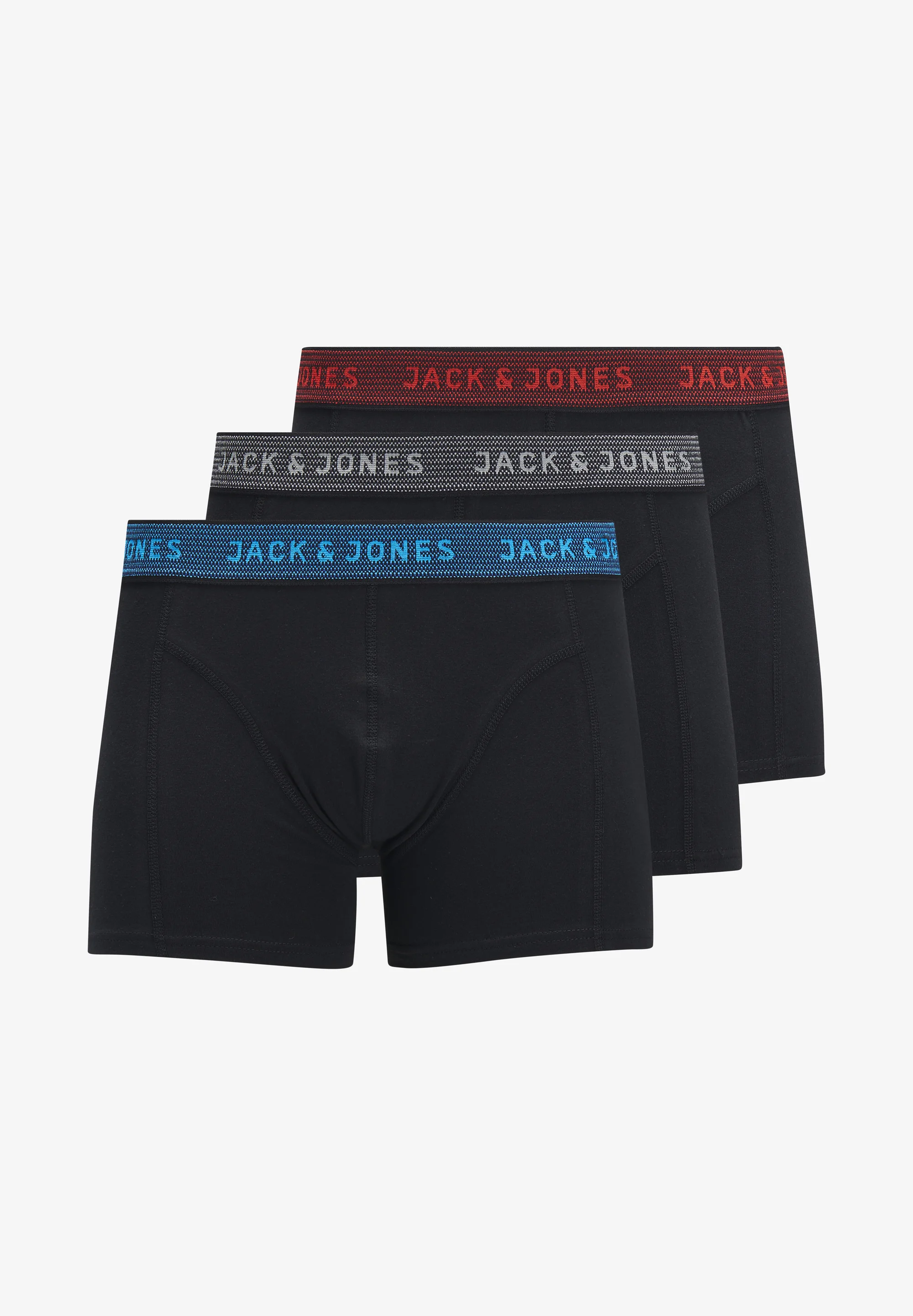 Jack & Jones Junior - Pack de 3 calzoncillos con cintura elástica