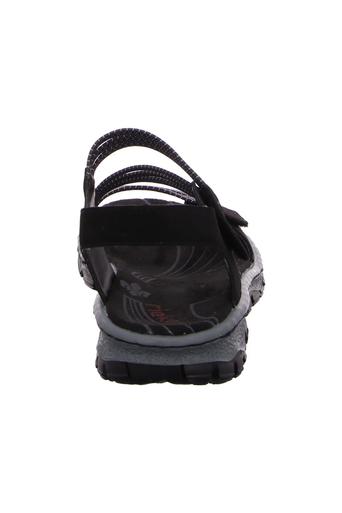 Rieker  Sandalette - Schwarz - Flacher Absatz
