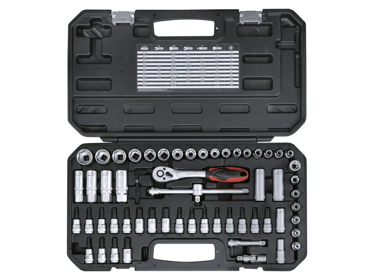 Conjunto de Brocas e Brocas PARKSIDE® de 3/8 polegadas, 65 peças