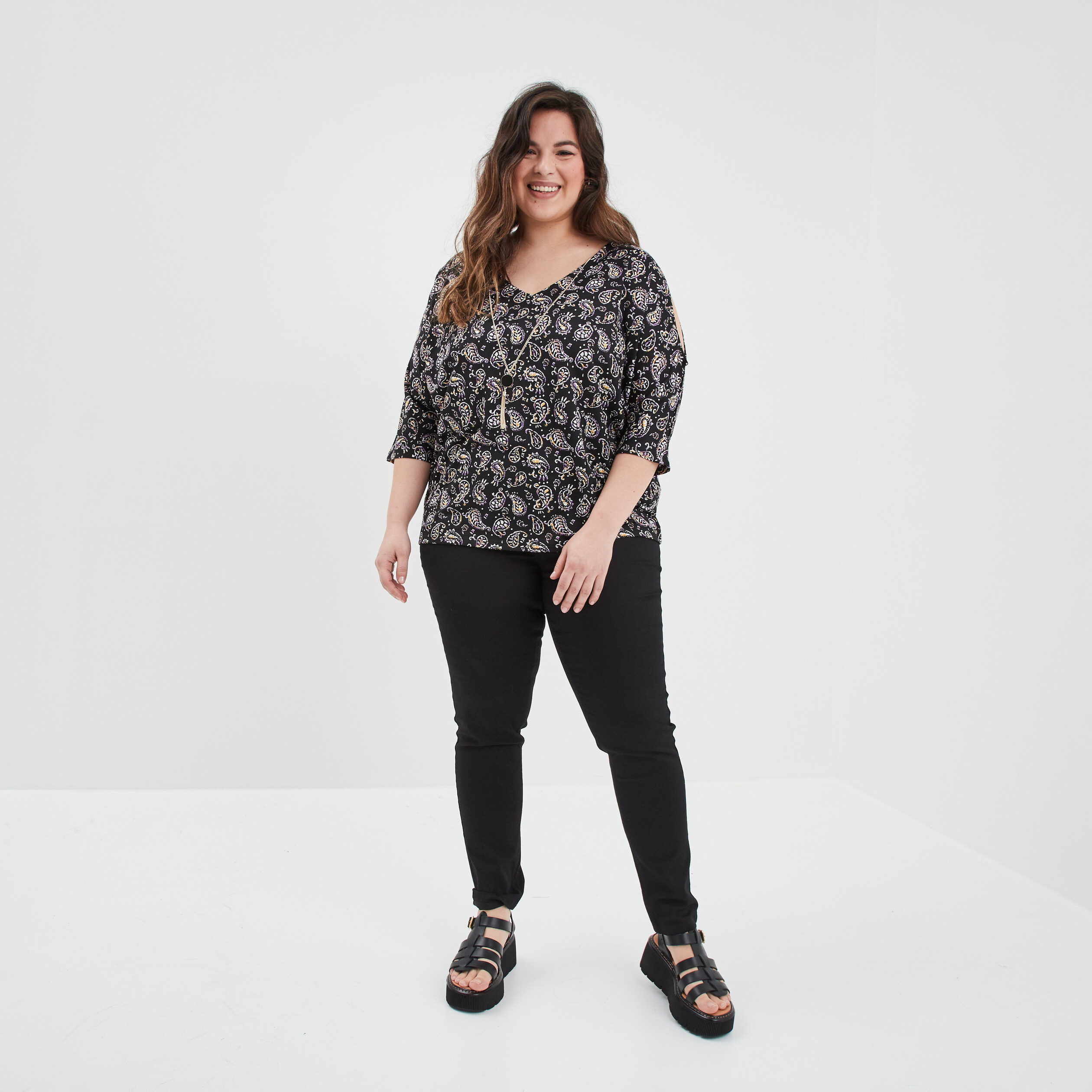 Jegging noir femme grande taille | La Halle