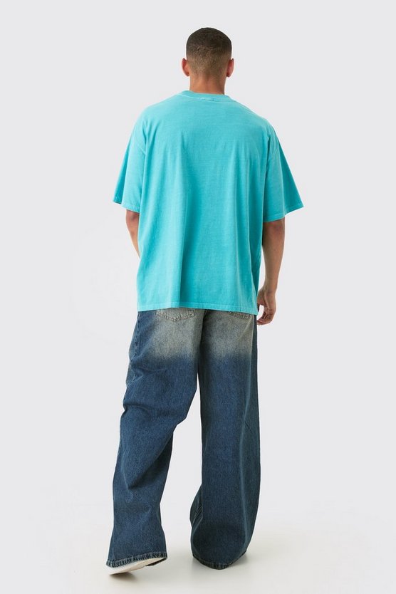 Oversize T-Shirt mit Brooklyn-Print