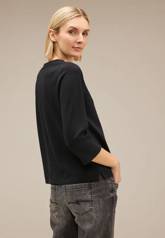 Street One Shirt mit Glitzer-Print
