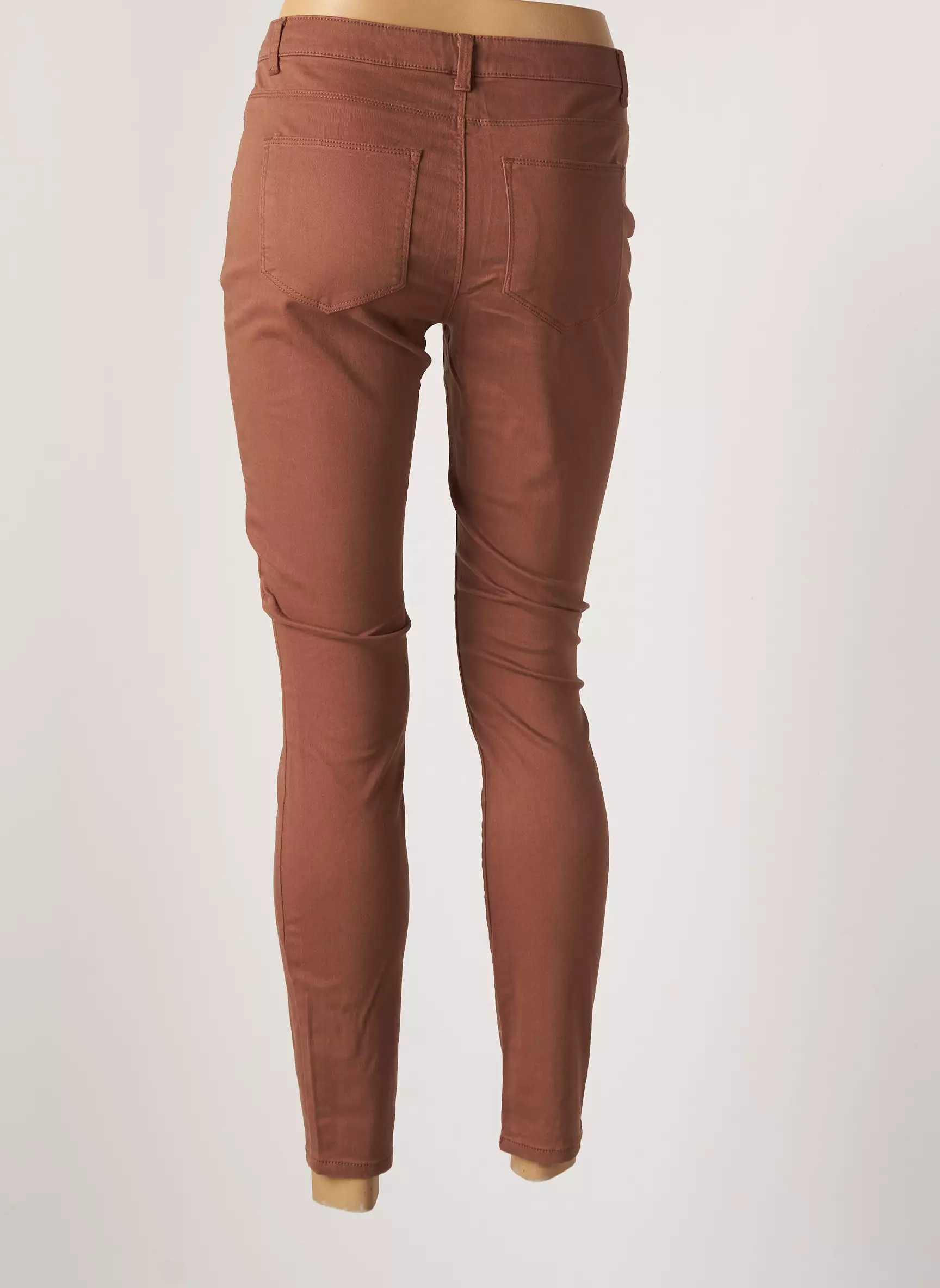 Vero Moda Pantalons Slim Femme couleur marron
