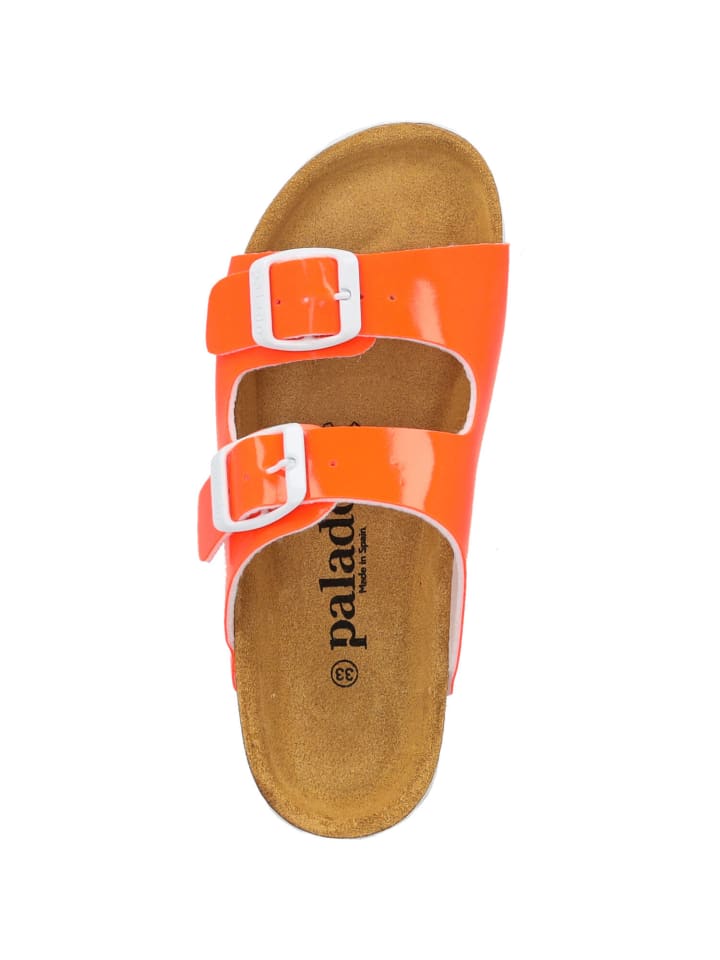 palado Pantoletten in orange neon lack günstig kaufen 32